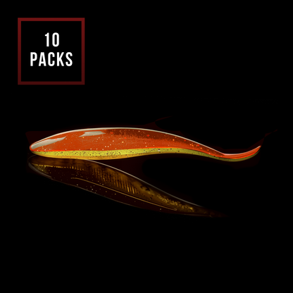 Premium PVC Soft Fishing Lures with Various Sizes - PRIMORDIAL LUREs + Free Carbon Steel Hooks